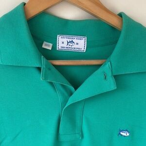 Southern Tide Green Polo Shirt Classic Knit